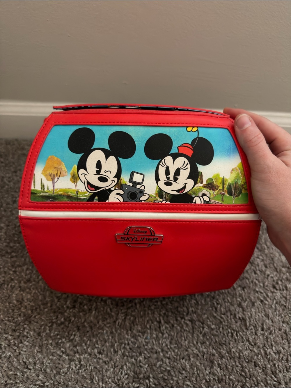 Disney Parks Skyliner Loungefly Mickey & Friends Crossbody NWOT